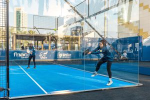 بانوی تنیس باز ایرانی در زمین مسابقه